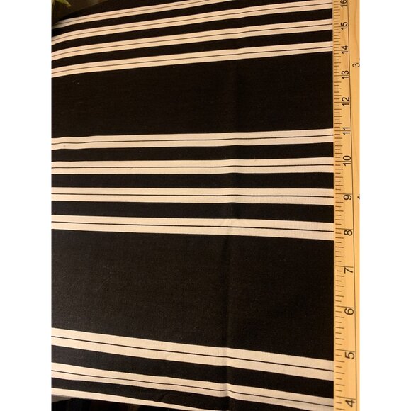 Cranston Black & White Striped Cotton Fabric 1/4 yard x 44" Sewing Craft Project - Picture 3 of 4